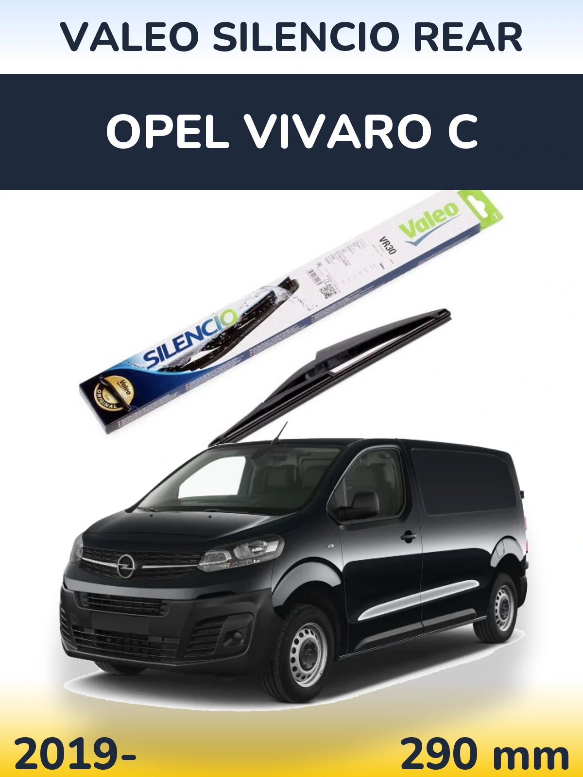 Torkarblad Valeo Silencio Rear för Opel Vivaro C