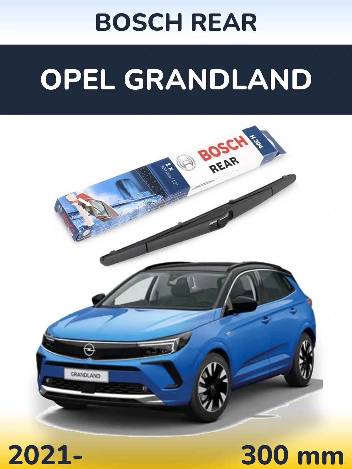 Torkarblad BOSCH Rear för Opel Grandland
