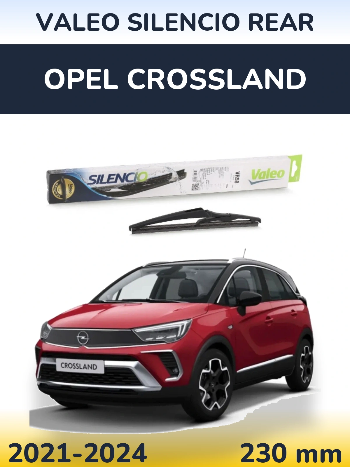 Torkarblad Valeo Silencio Rear för Opel Crossland