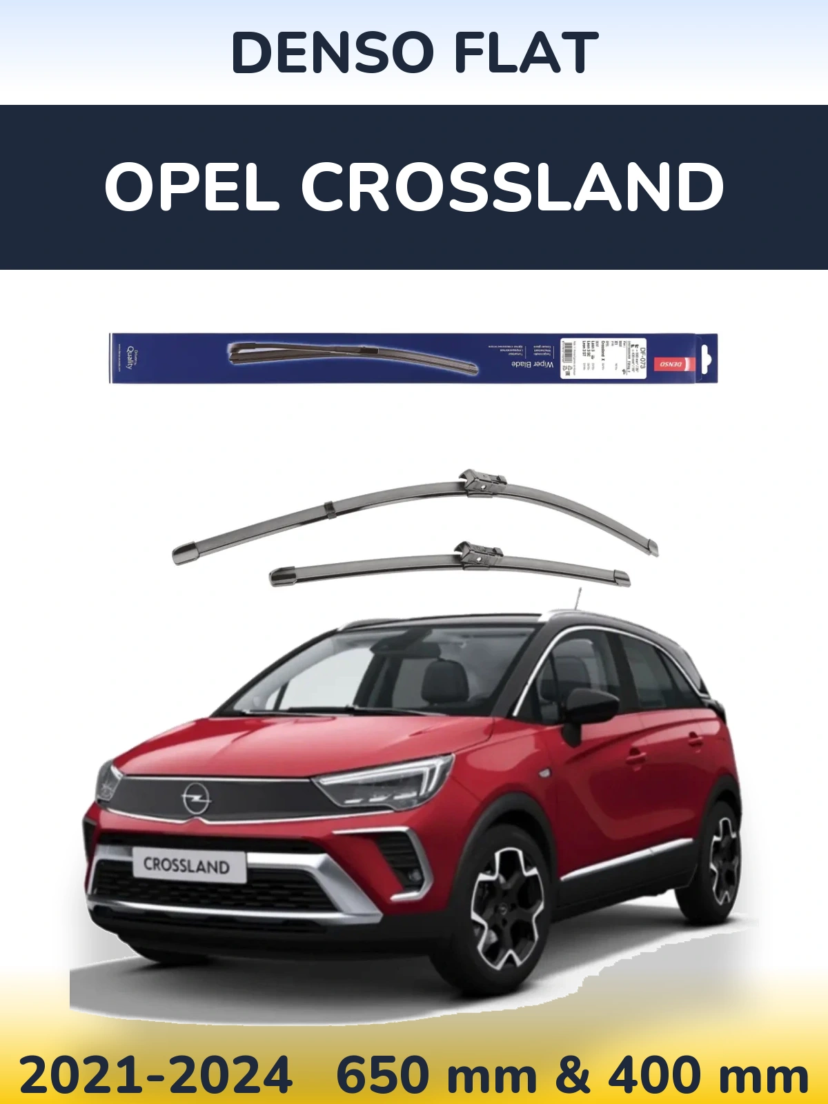 Torkarblad Denso Flat för Opel Crossland