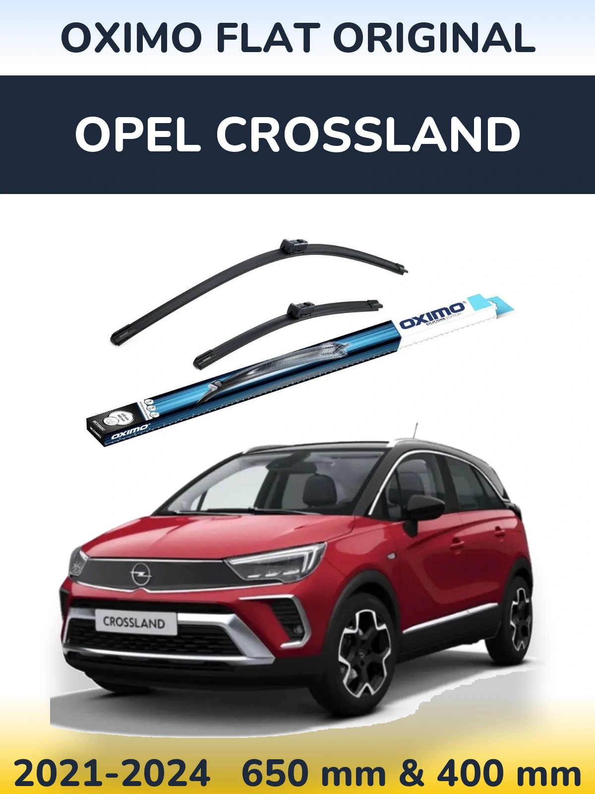 Torkarblad Oximo Flat Original för Opel Crossland