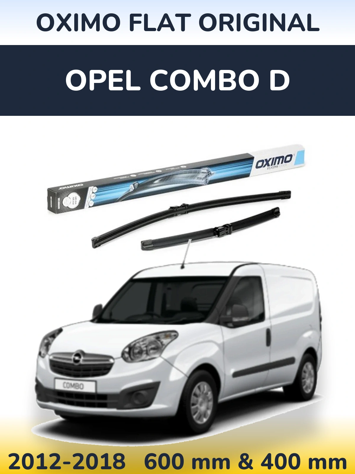 Torkarblad Oximo Flat Original för Opel Combo D