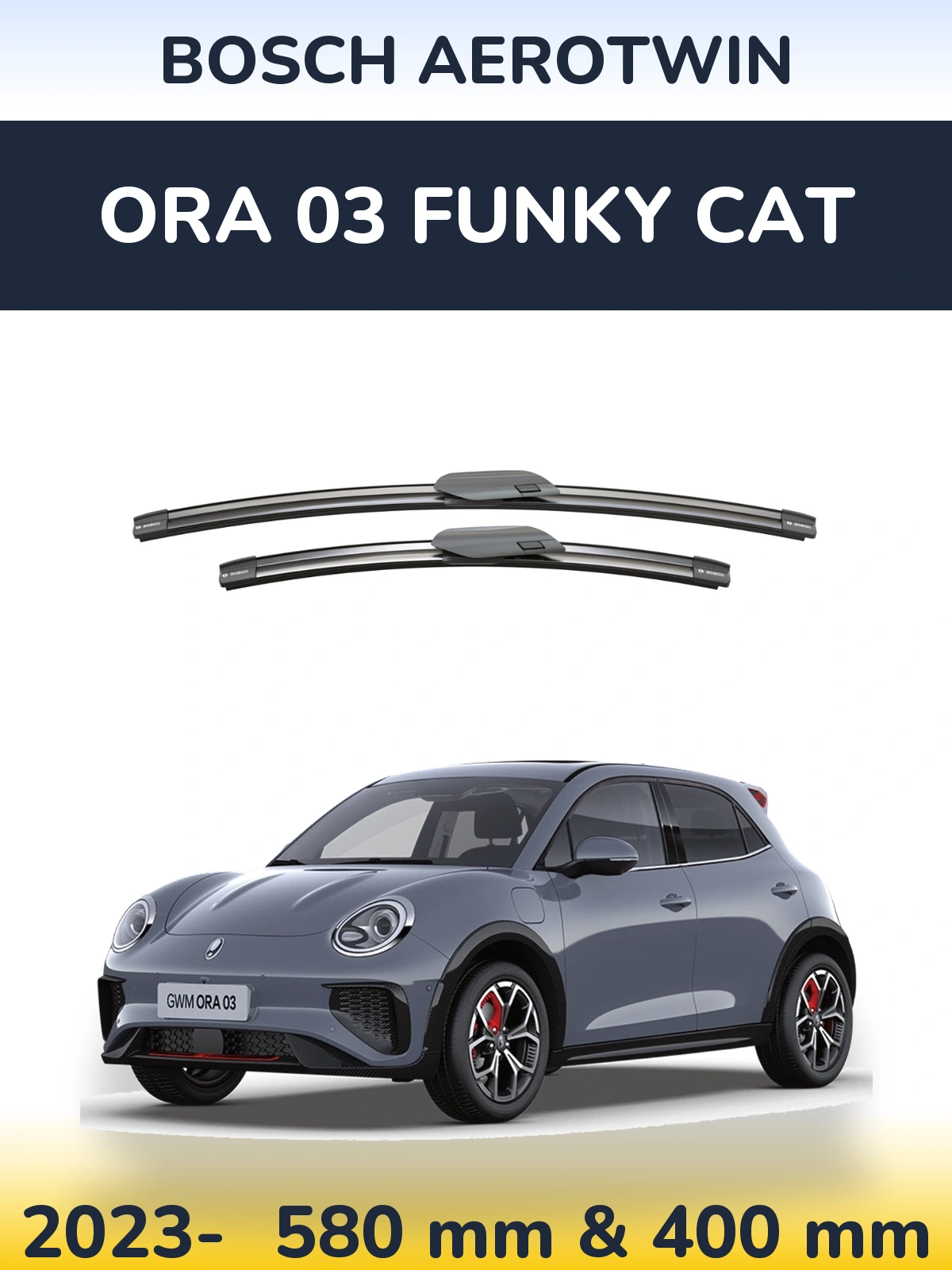 Torkarblad BOSCH AeroTwin för ORA 03 Funky Cat
