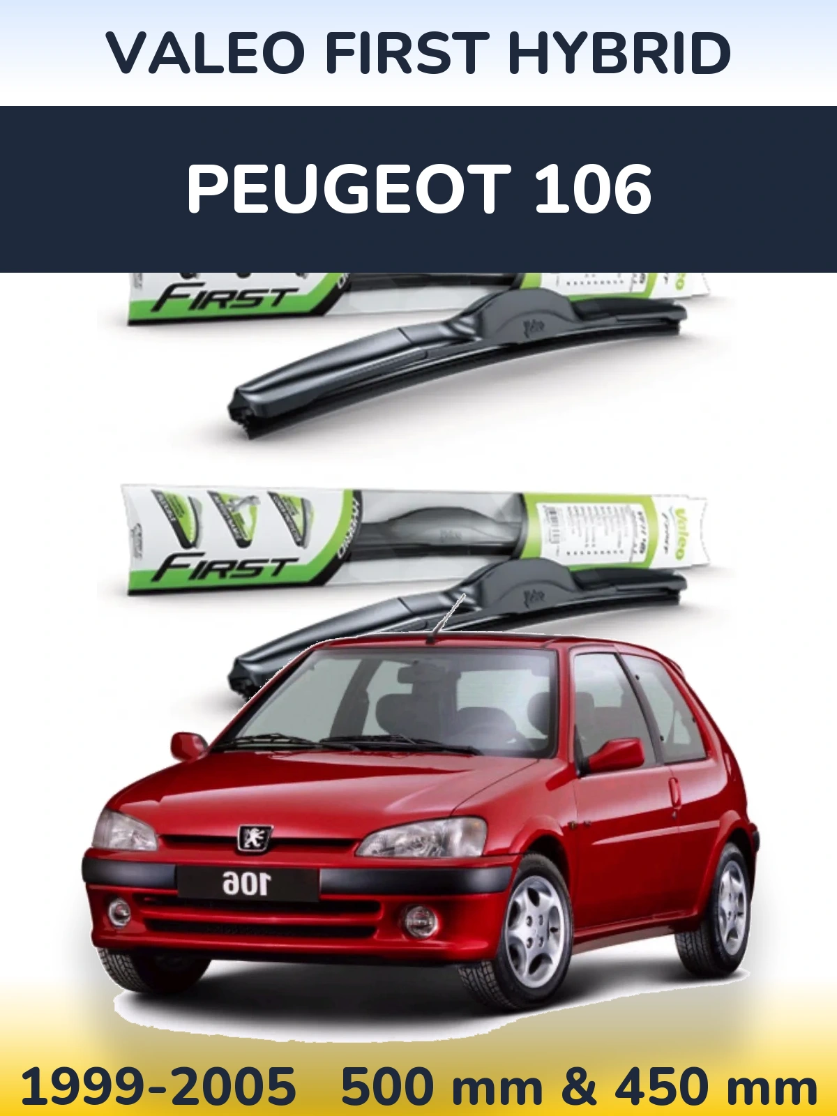 Torkarblad Valeo First Hybrid för Peugeot 106