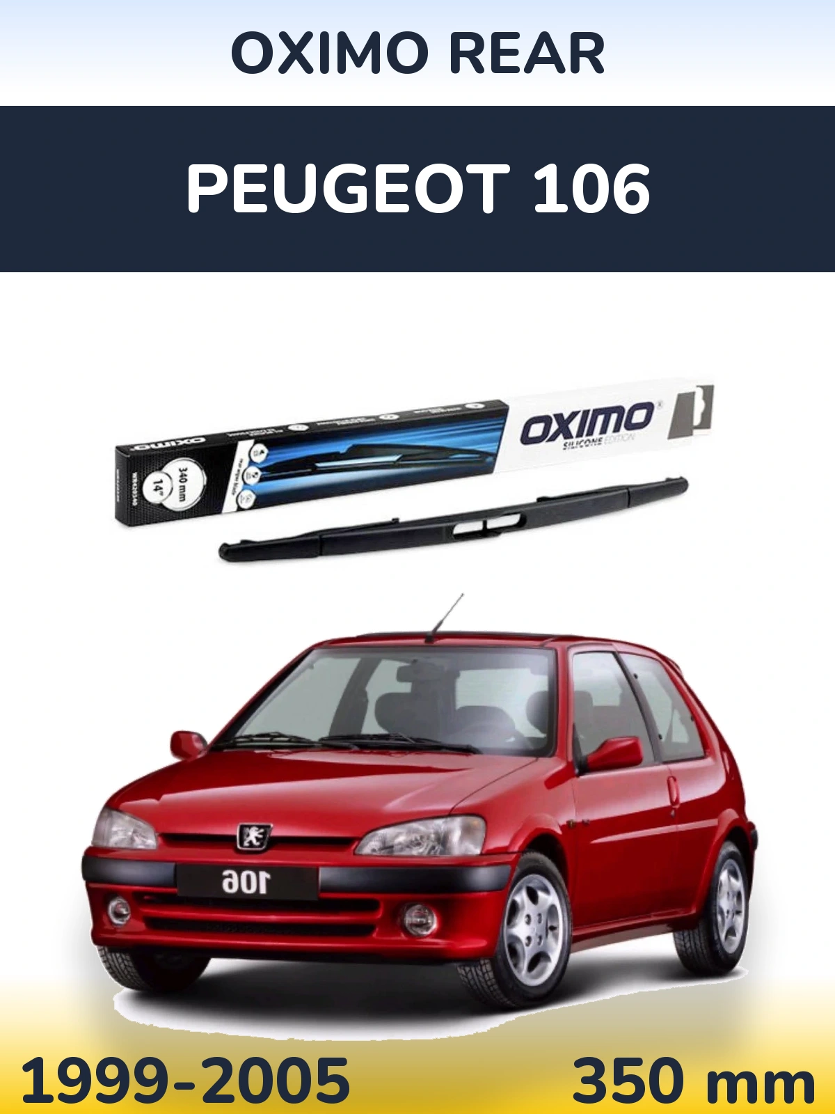 Torkarblad Oximo Rear för Peugeot 106