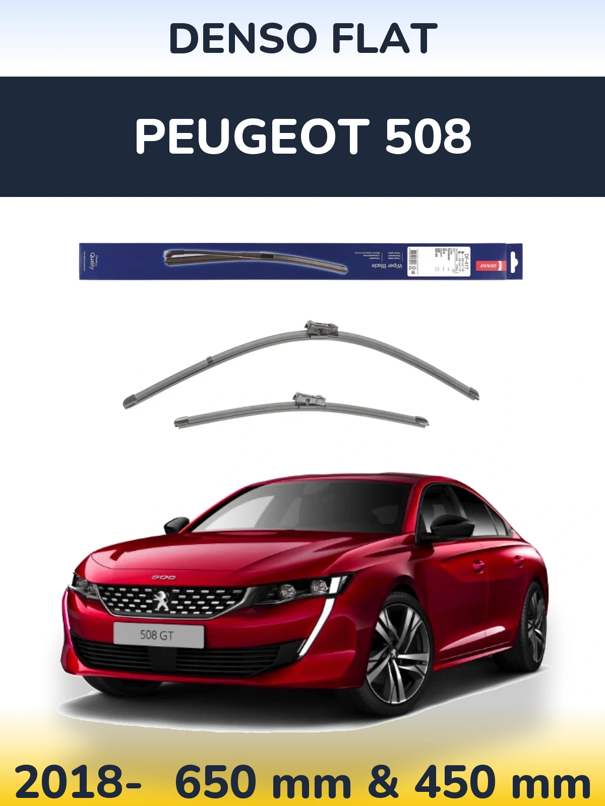 Torkarblad Denso Flat för Peugeot 508