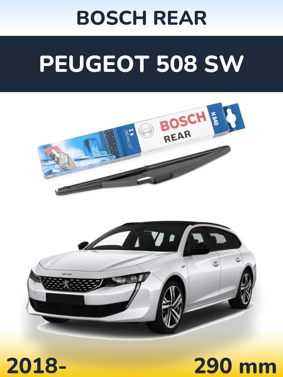 Torkarblad BOSCH Rear för Peugeot 508 SW