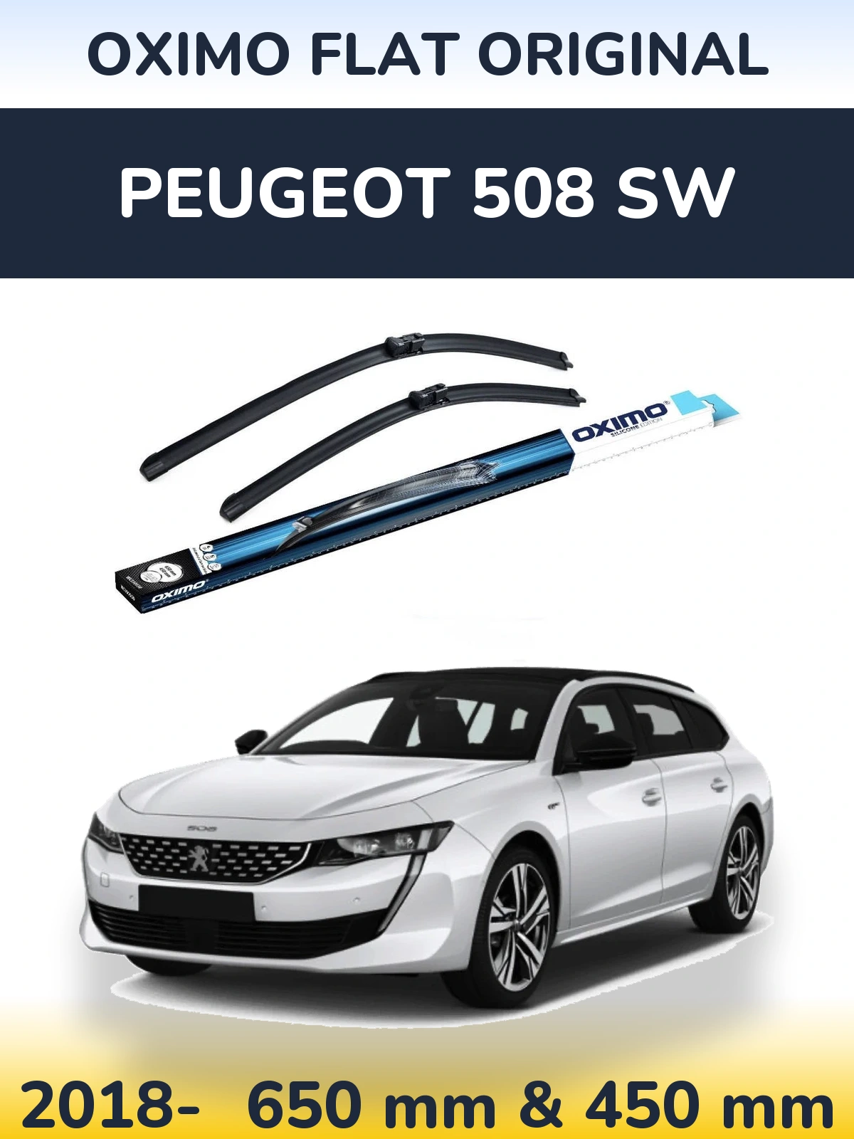 Torkarblad Oximo Flat Original för Peugeot 508 SW