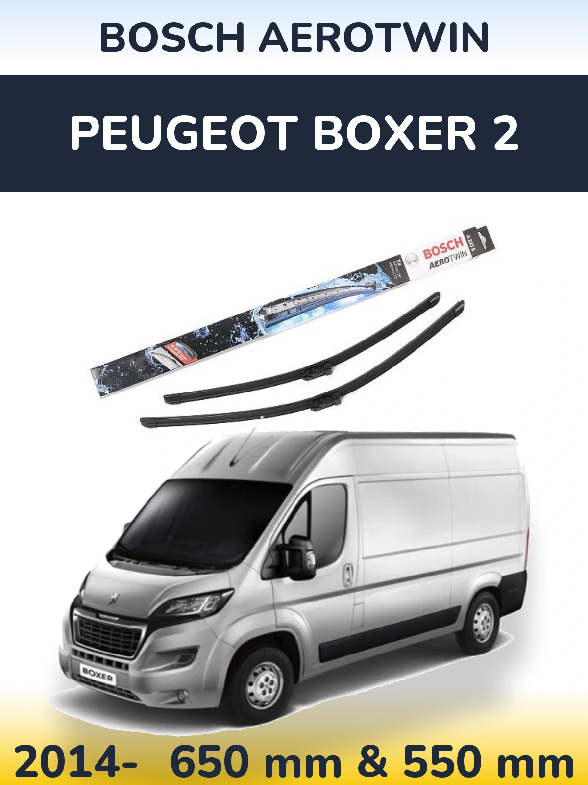 Torkarblad BOSCH AeroTwin för Peugeot Boxer 2