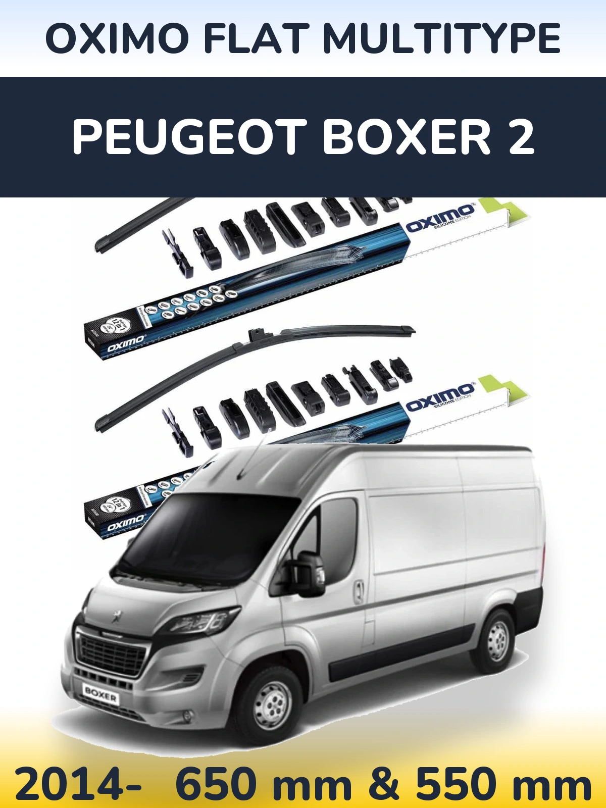 Torkarblad Oximo Flat MultiType för Peugeot Boxer 2