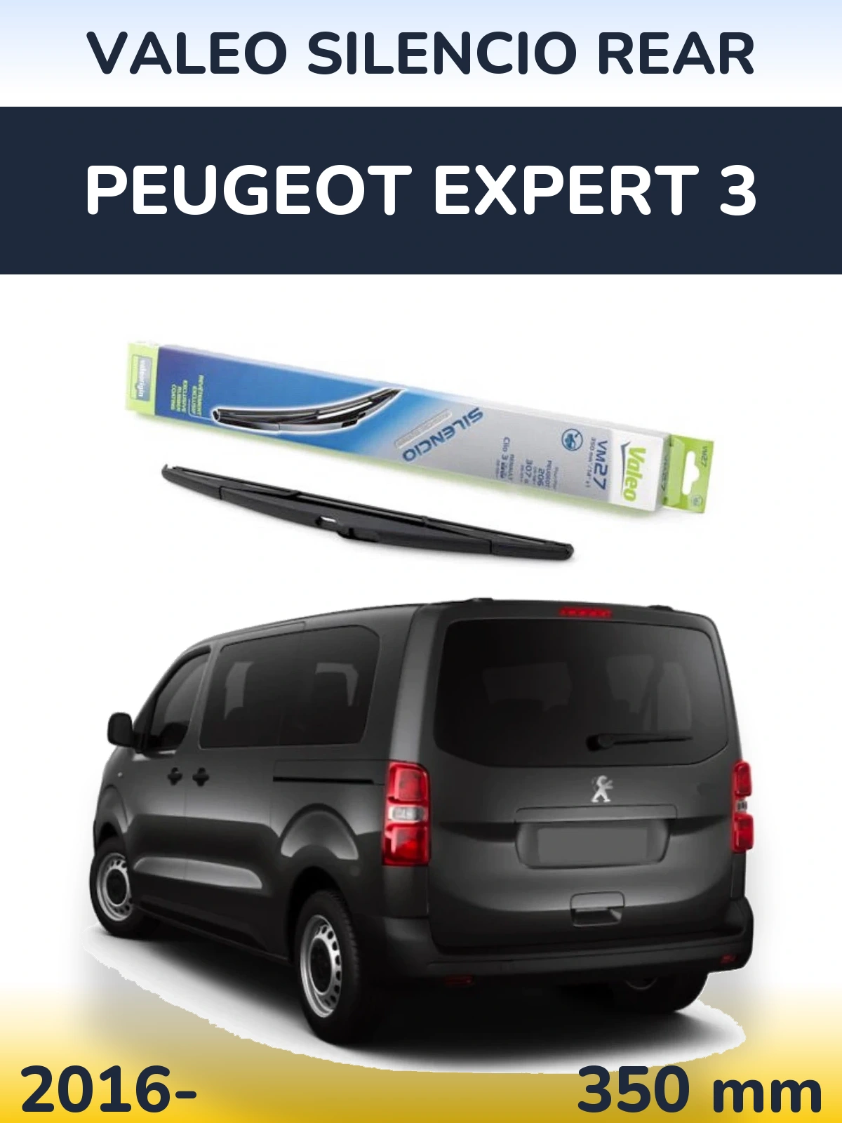 Torkarblad Valeo Silencio Rear för Peugeot Expert 3