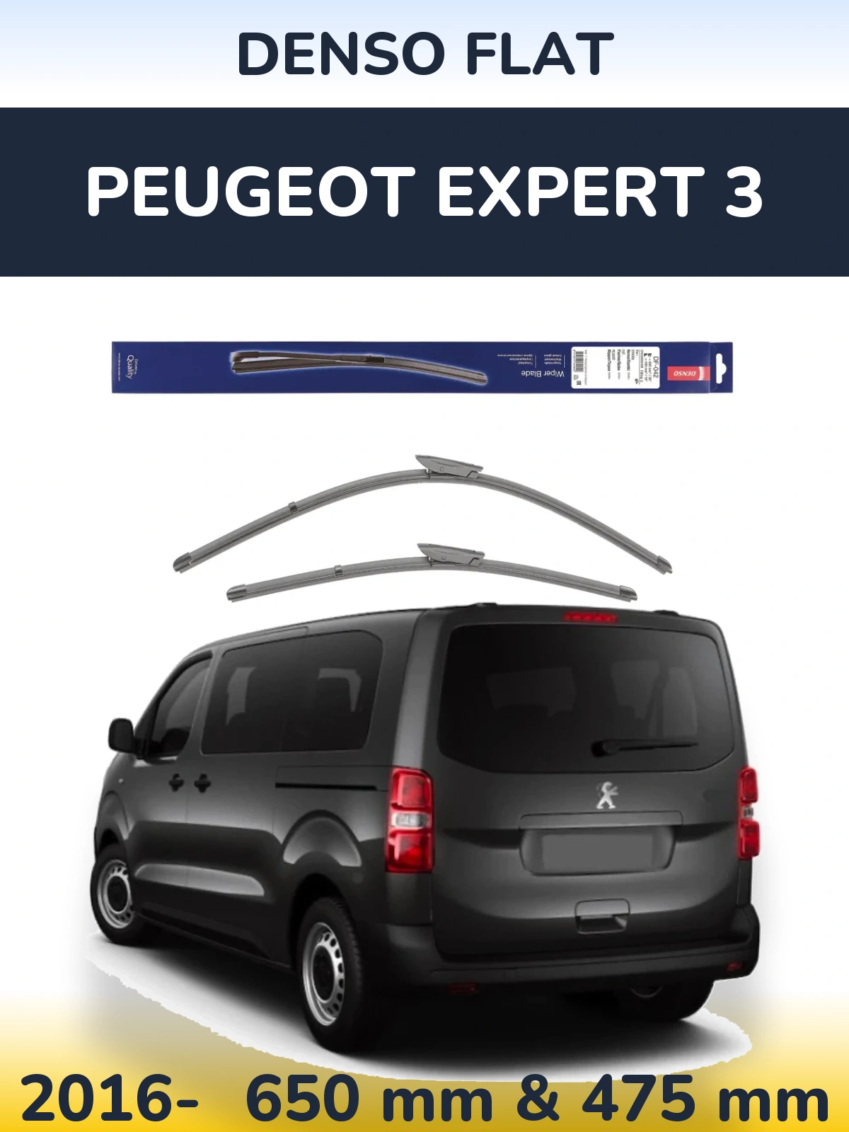 Torkarblad Denso Flat för Peugeot Expert 3