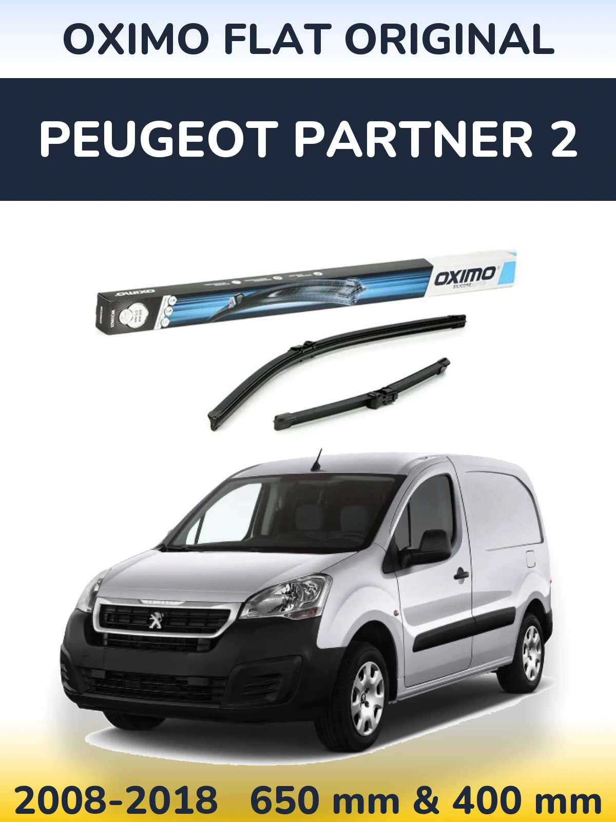 Torkarblad Oximo Flat Original för Peugeot Partner 2