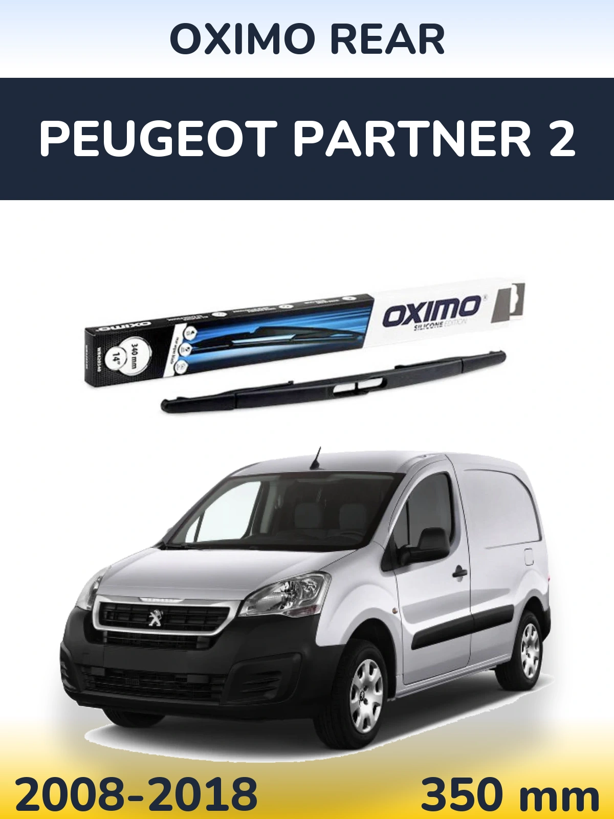 Torkarblad Oximo Rear för Peugeot Partner 2