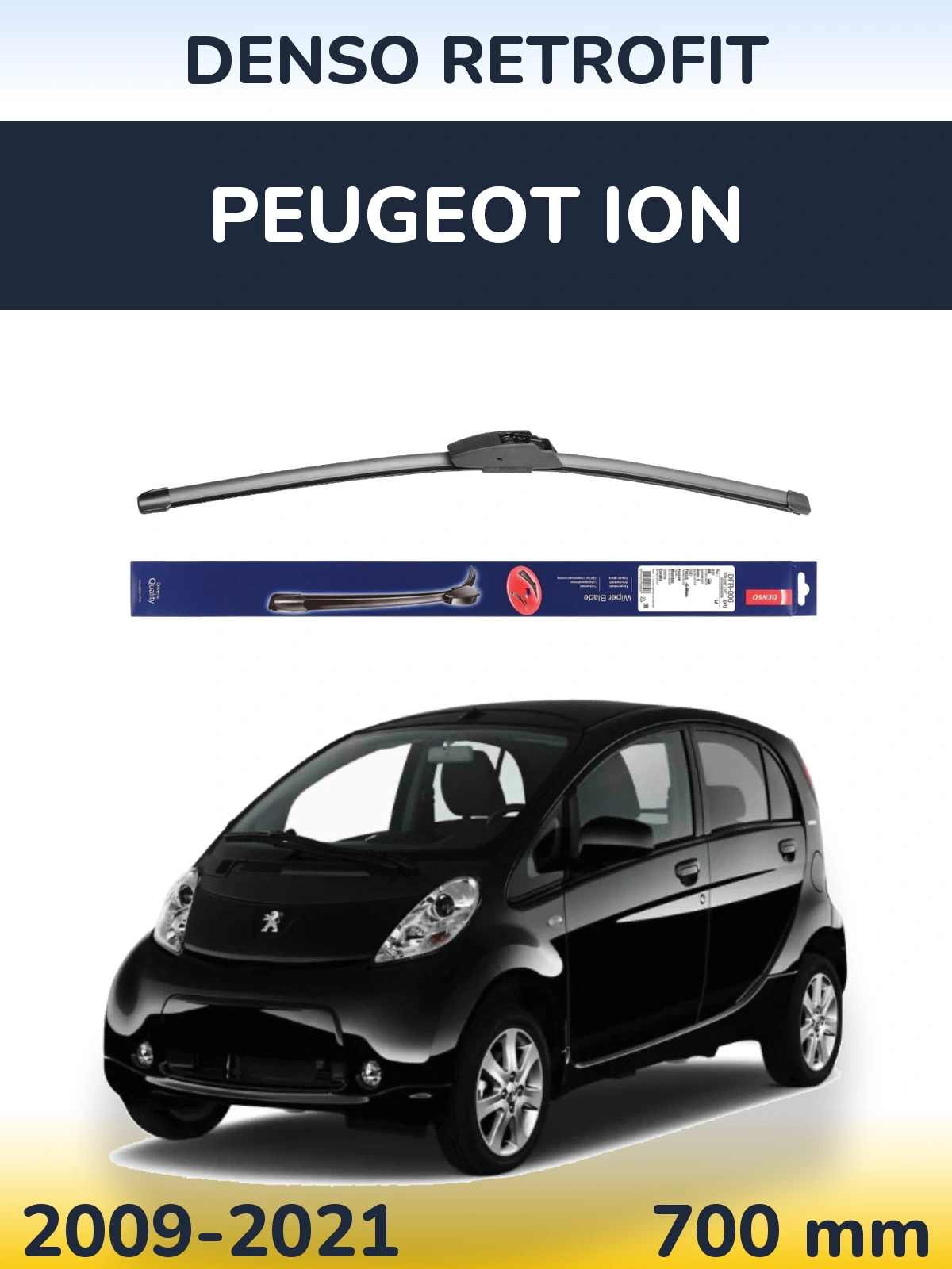 Torkarblad Denso Retrofit för Peugeot iOn