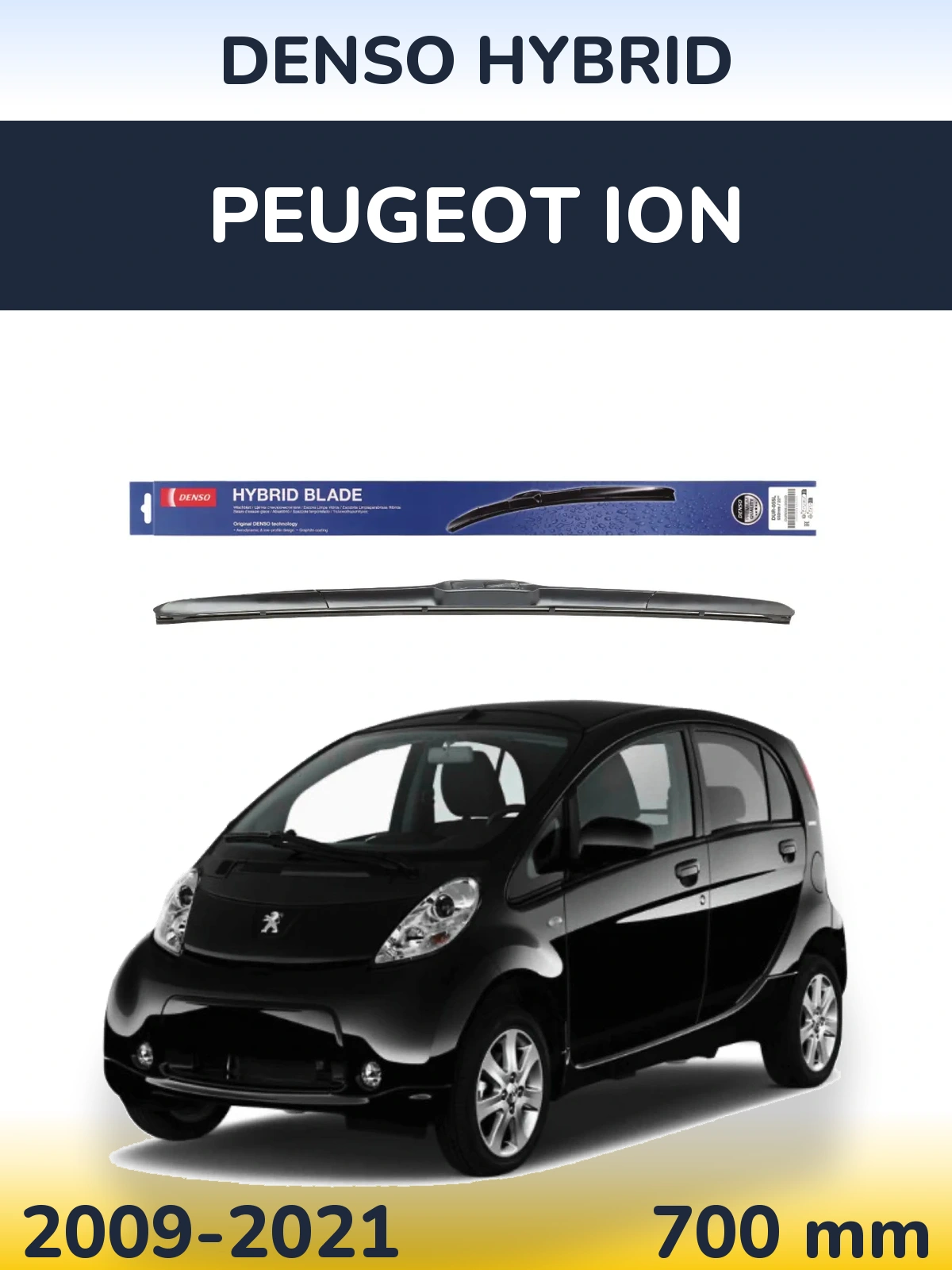 Torkarblad Denso Hybrid för Peugeot iOn