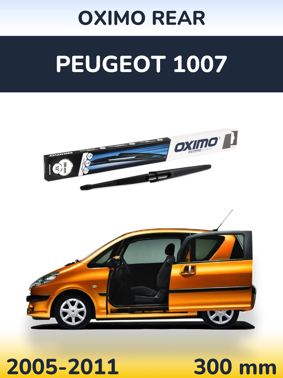 Torkarblad Oximo Rear för Peugeot 1007