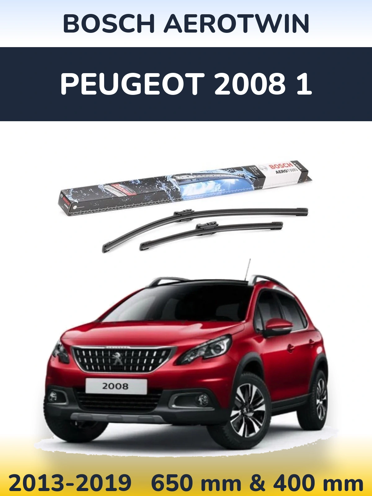 Torkarblad BOSCH AeroTwin för Peugeot 2008 1