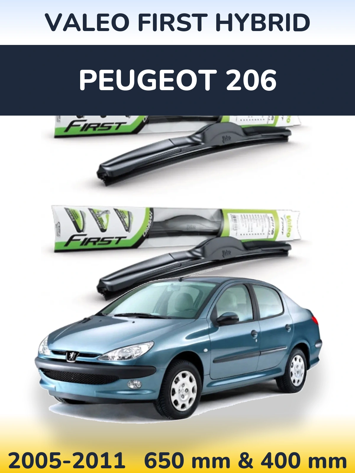 Torkarblad Valeo First Hybrid för Peugeot 206