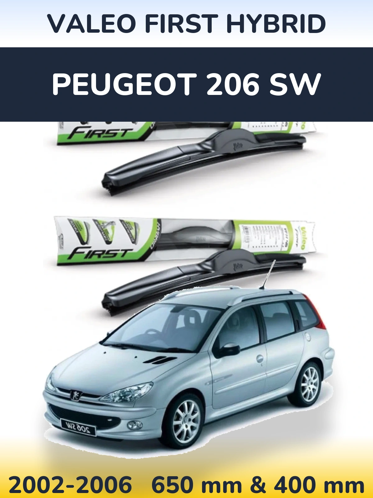 Torkarblad Valeo First Hybrid för Peugeot 206 SW
