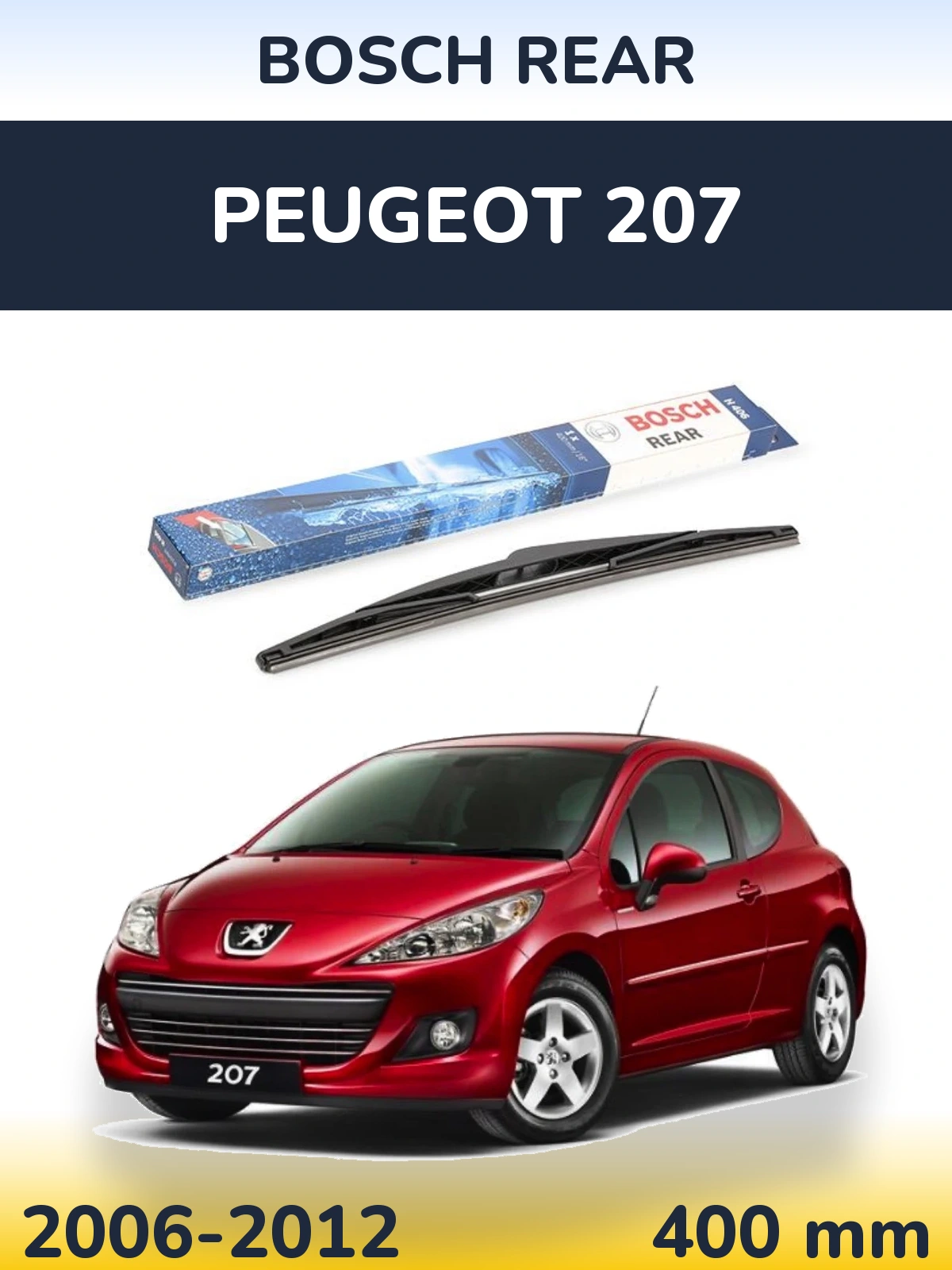 Torkarblad BOSCH Rear för Peugeot 207