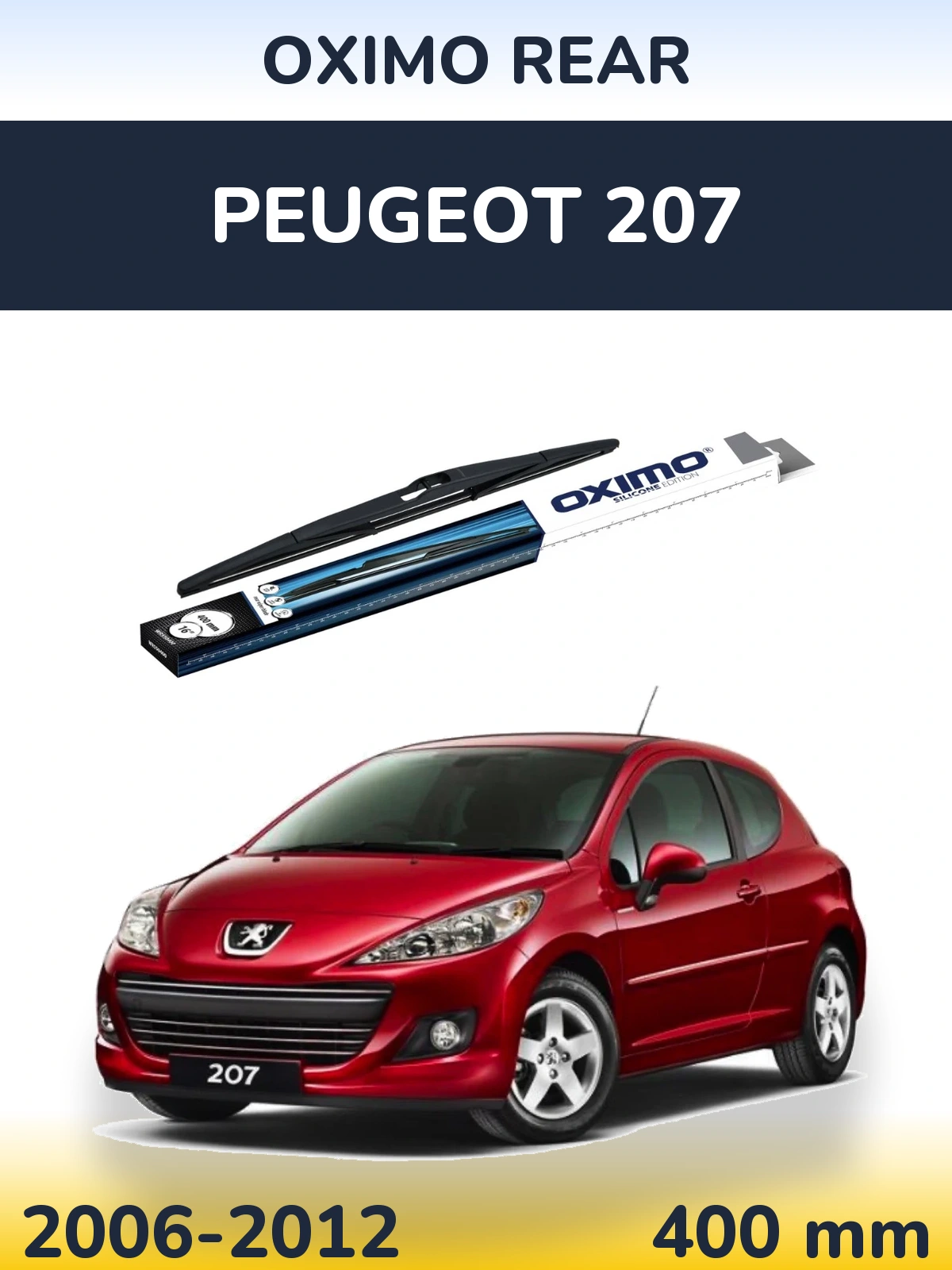 Torkarblad Oximo Rear för Peugeot 207