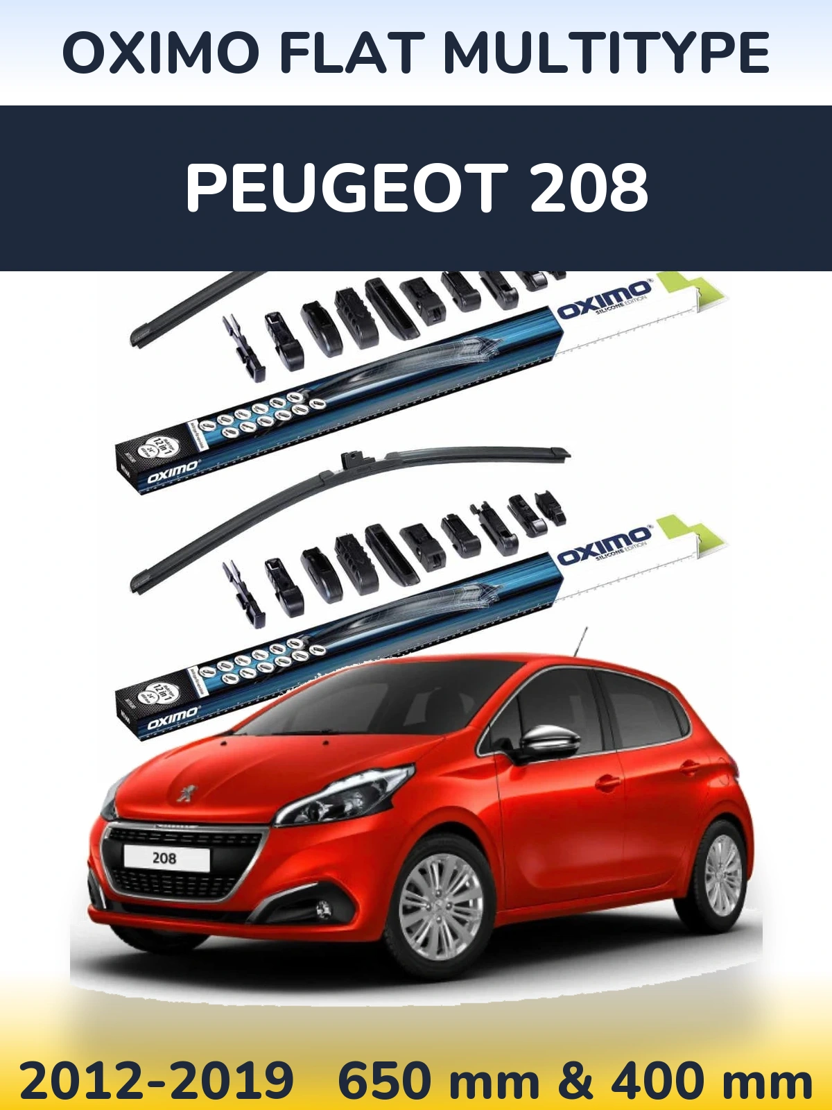 Torkarblad Oximo Flat MultiType för Peugeot 208