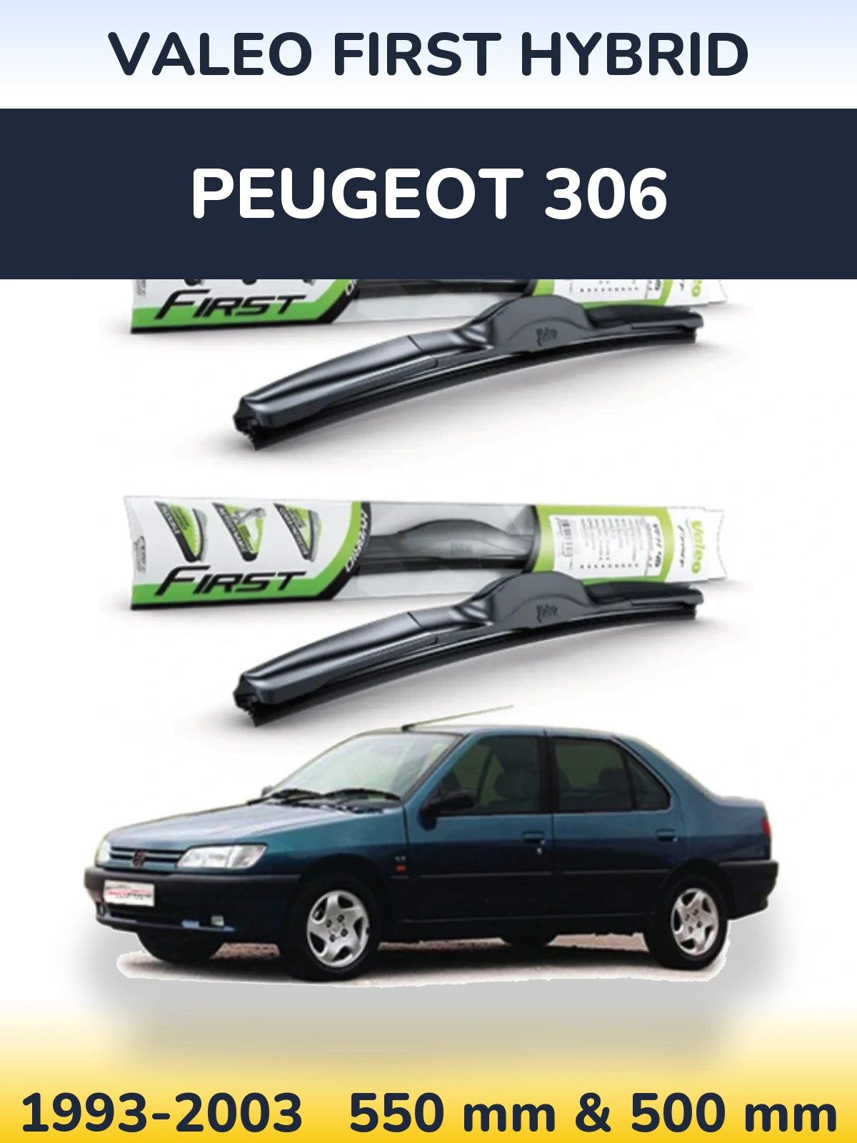 Torkarblad Valeo First Hybrid för Peugeot 306