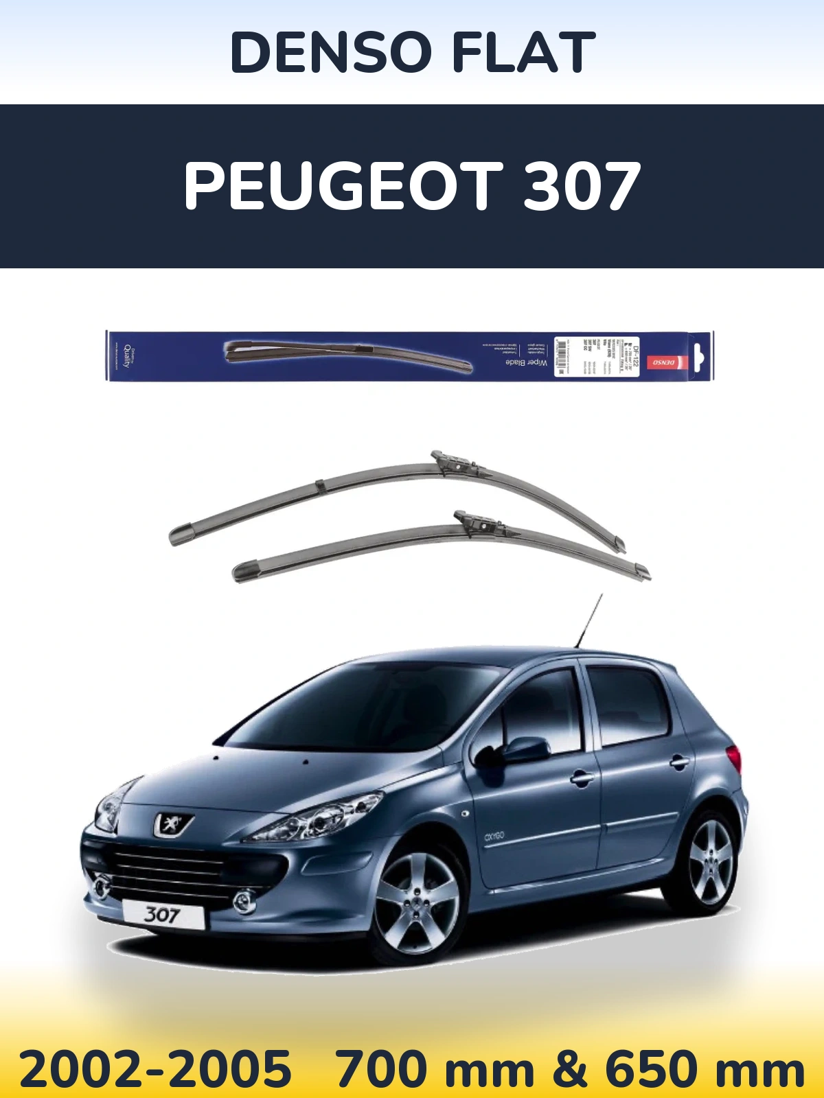 Torkarblad Denso Flat för Peugeot 307