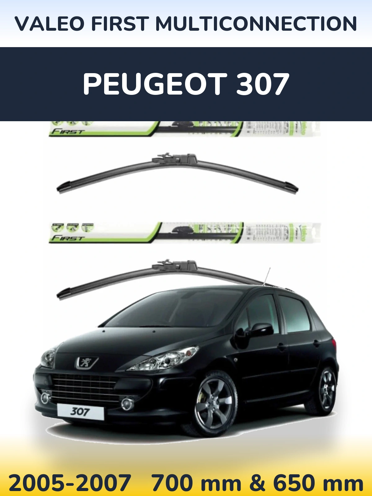 Torkarblad Valeo First MultiConnection för Peugeot 307