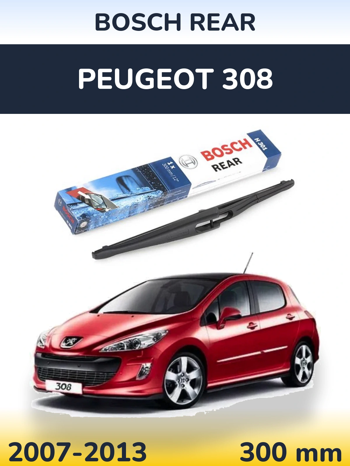 Torkarblad BOSCH Rear för Peugeot 308