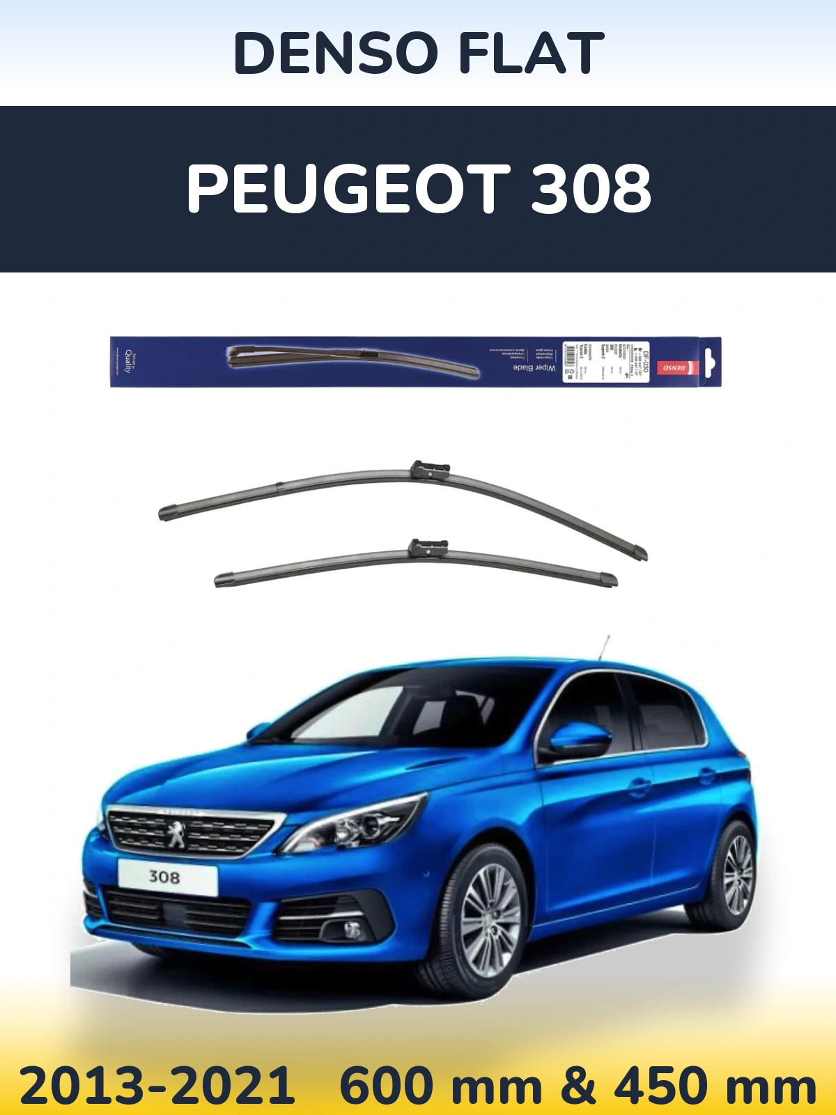 Torkarblad Denso Flat för Peugeot 308