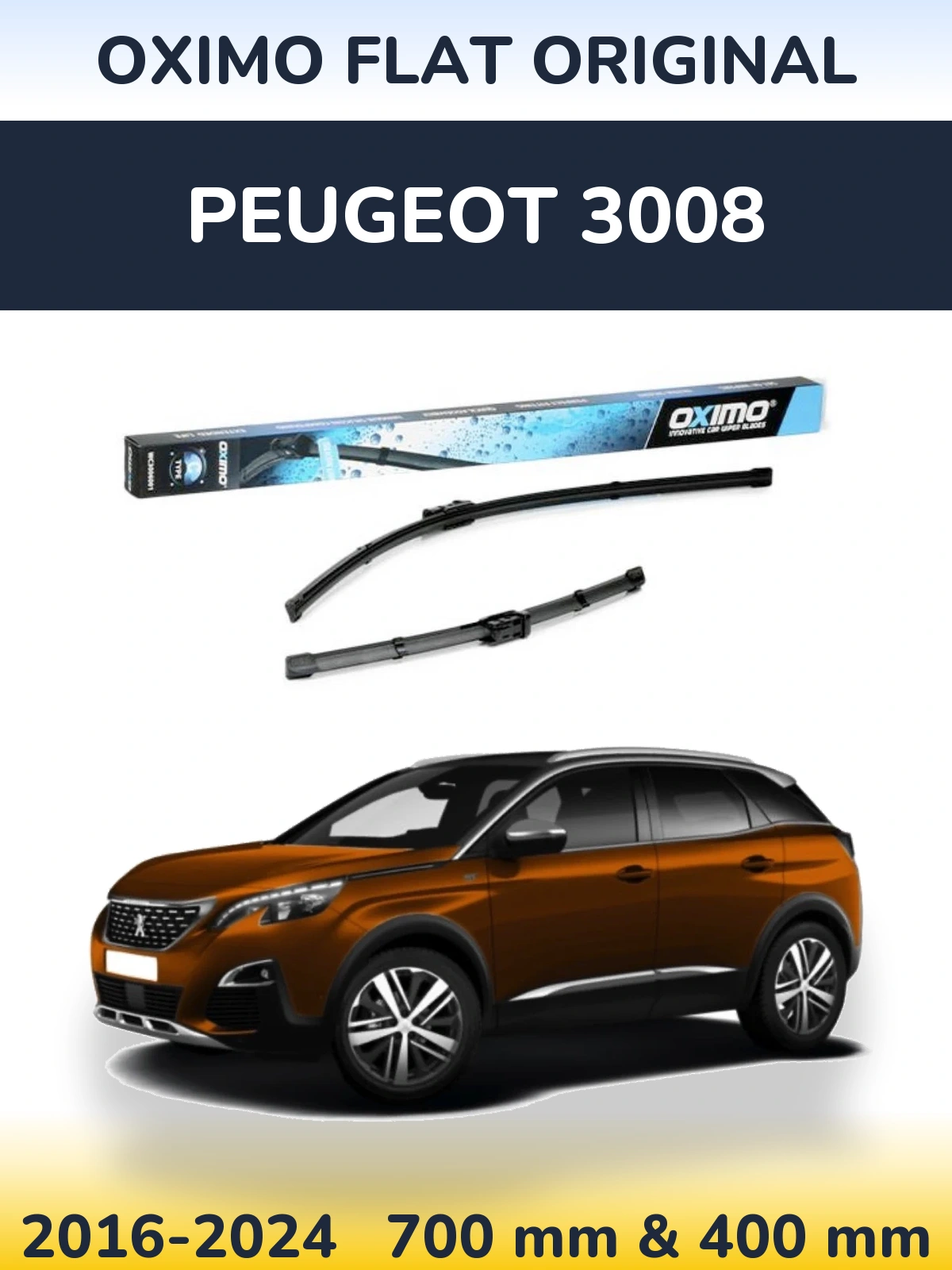 Torkarblad Oximo Flat Original för Peugeot 3008
