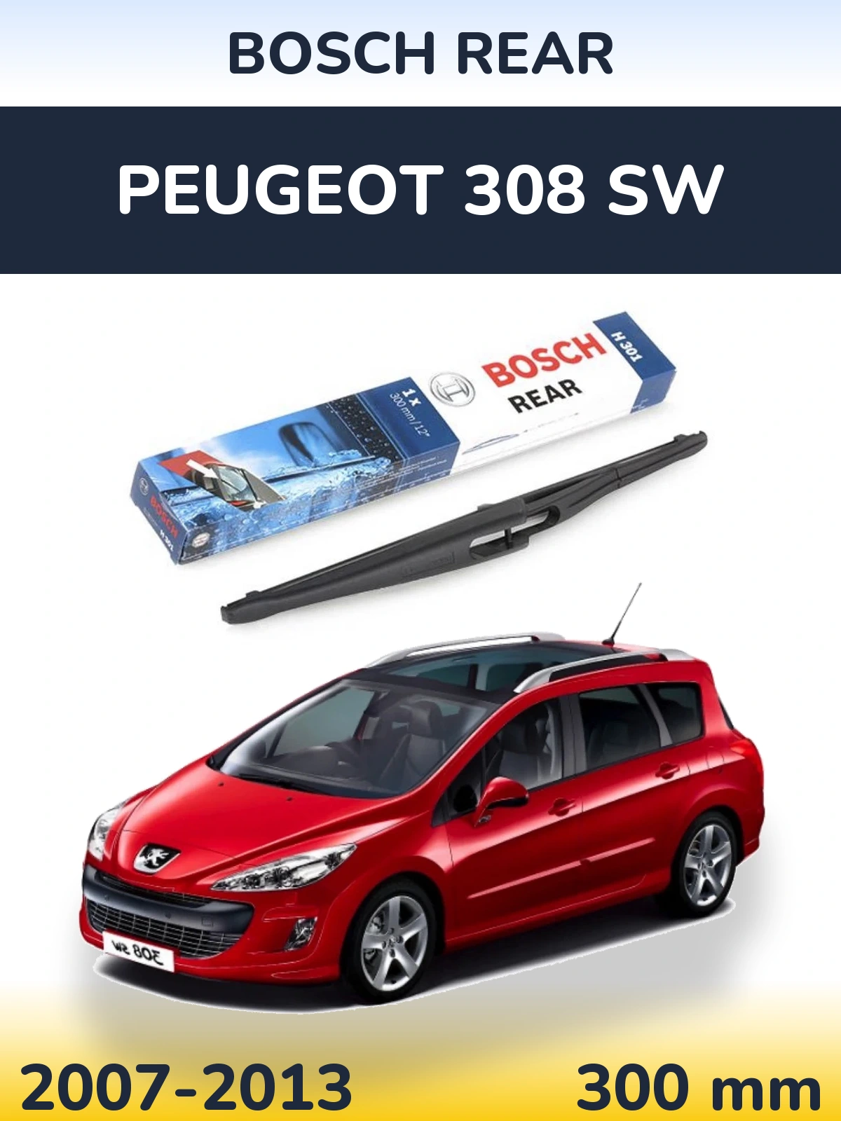 Torkarblad BOSCH Rear för Peugeot 308 SW