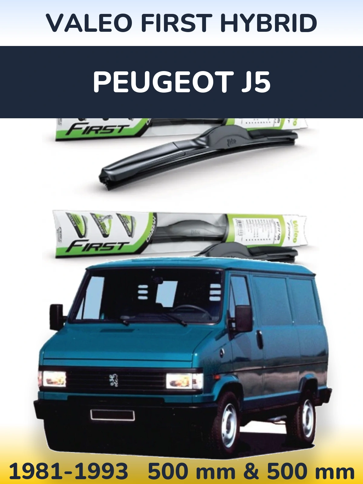 Torkarblad Valeo First Hybrid för Peugeot J5