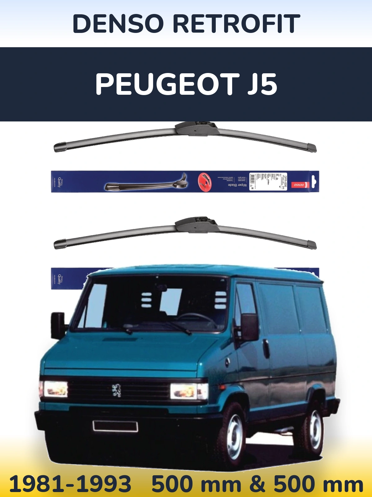 Torkarblad Denso Retrofit för Peugeot J5