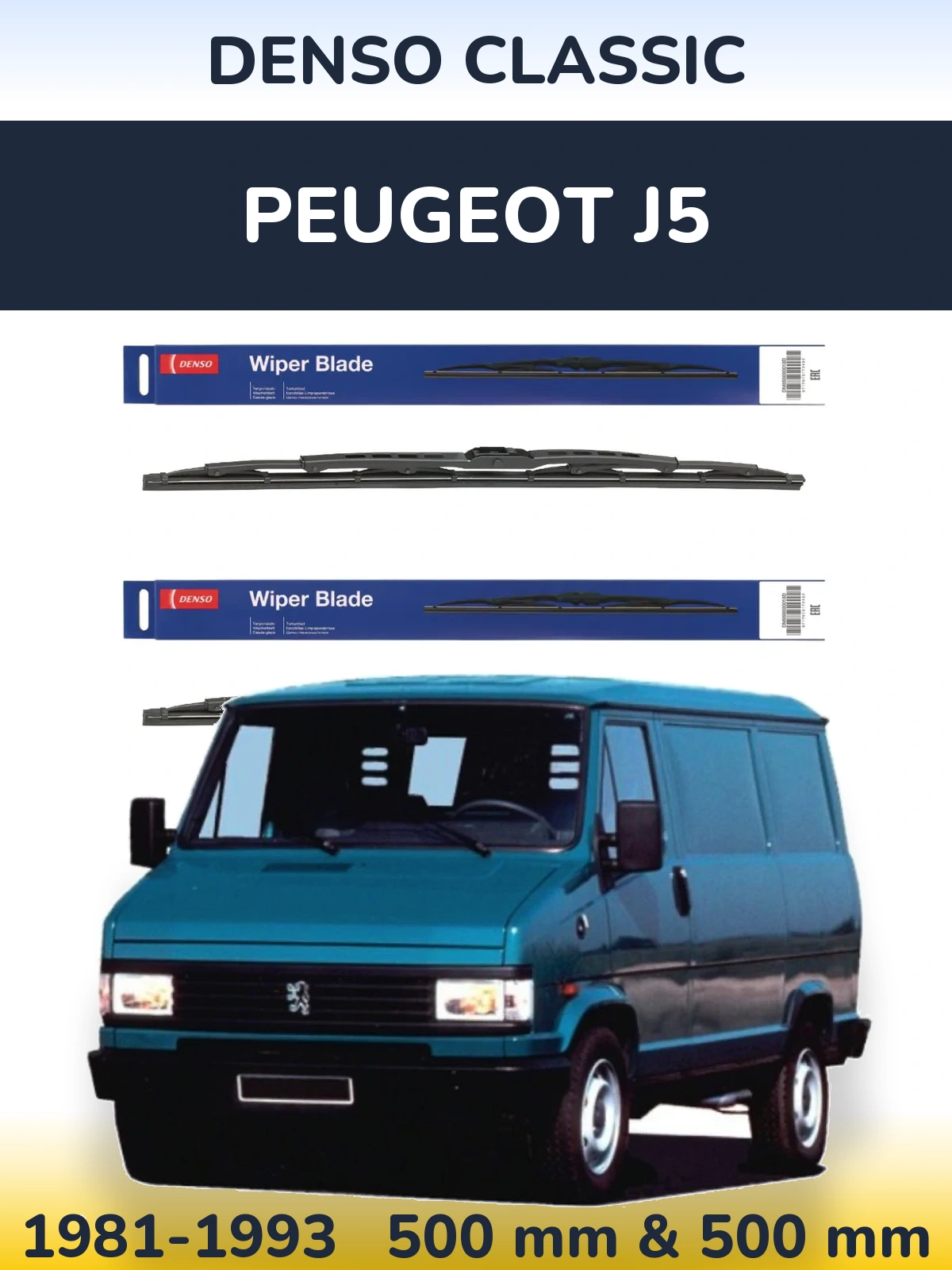 Torkarblad Denso Classic för Peugeot J5