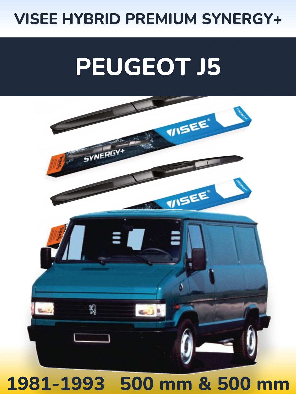 Torkarblad VISEE HYBRID PREMIUM SYNERGY+ för Peugeot J5