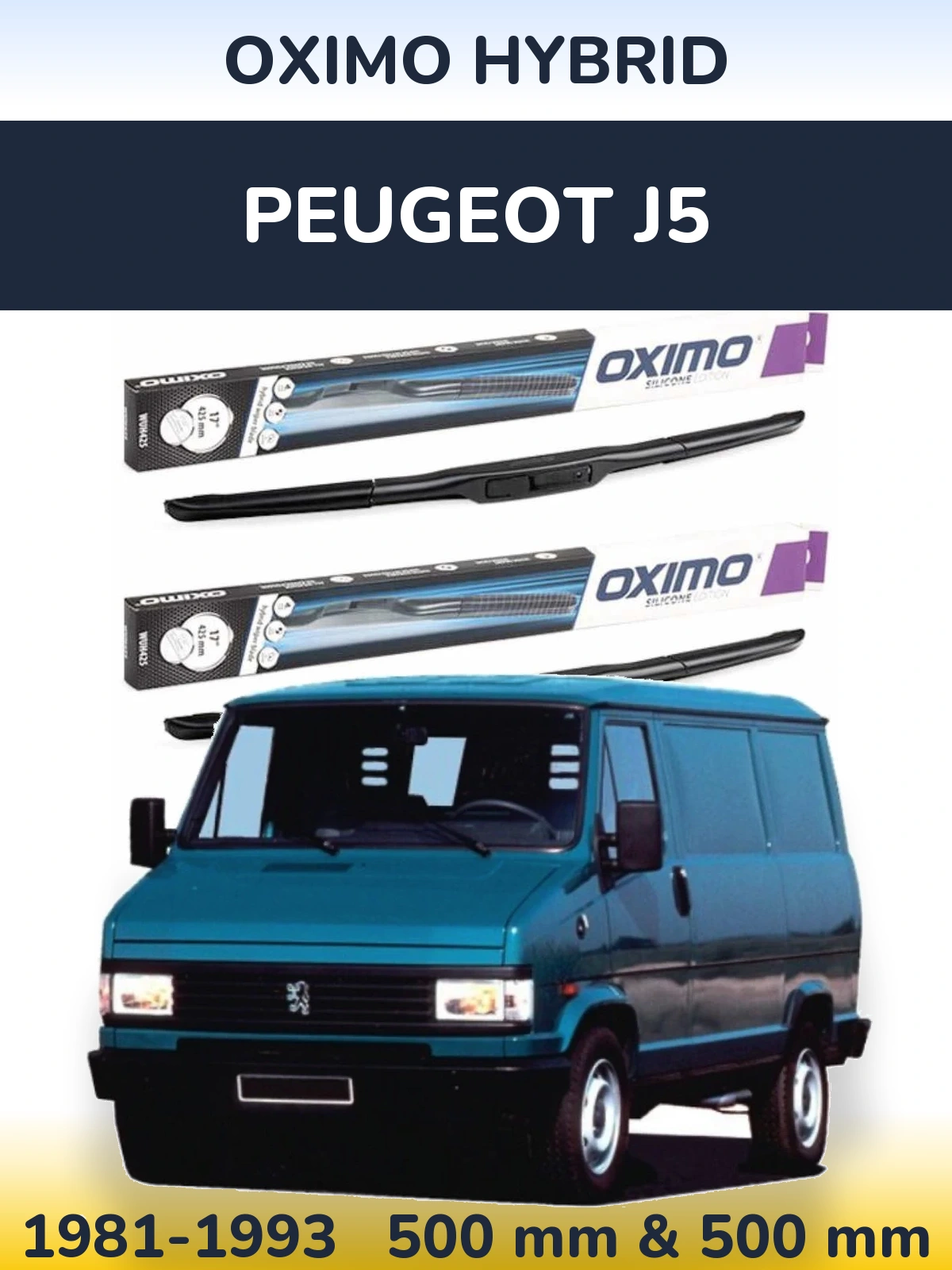 Torkarblad Oximo Hybrid för Peugeot J5