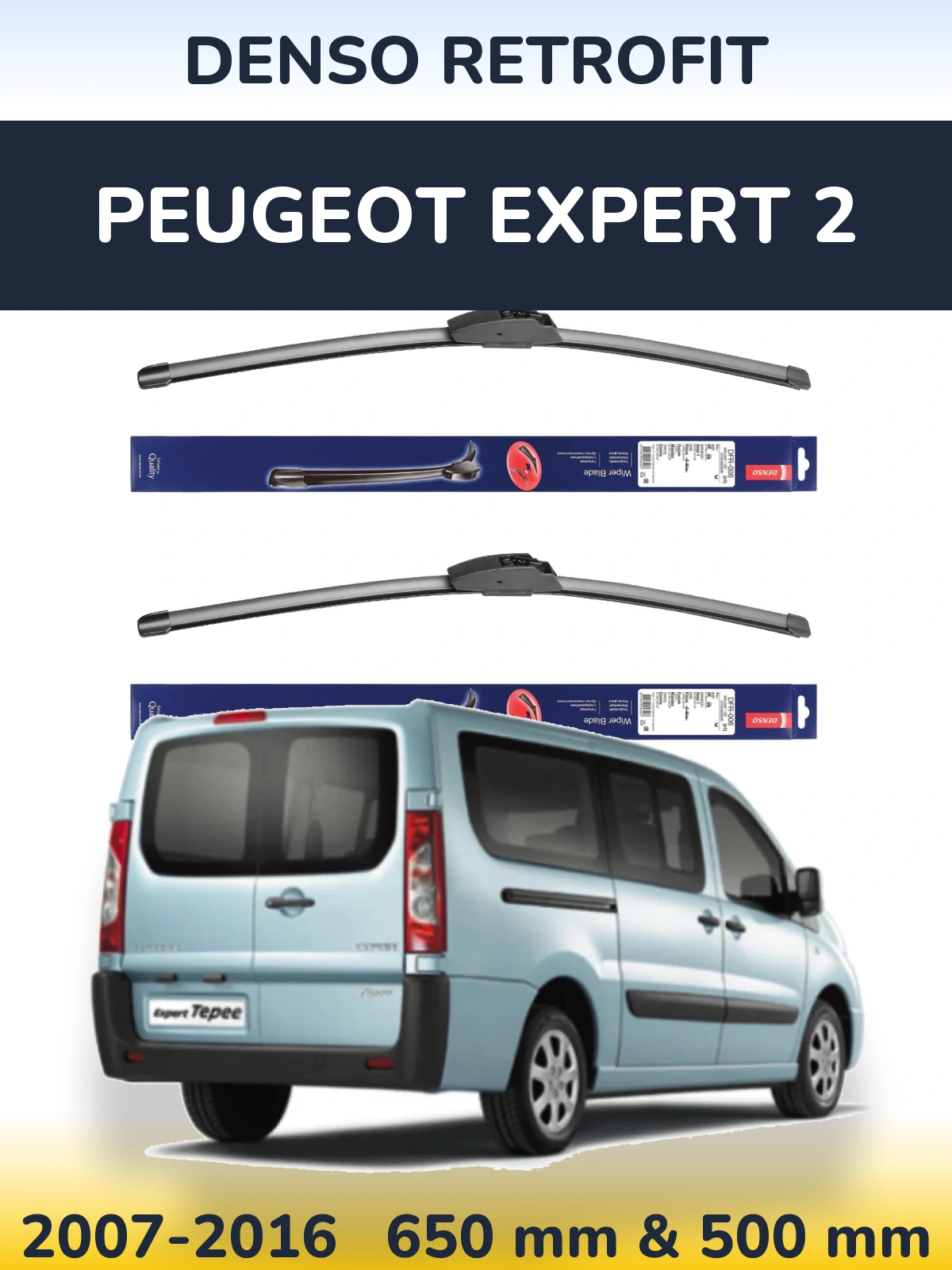 Torkarblad Denso Retrofit för Peugeot Expert 2