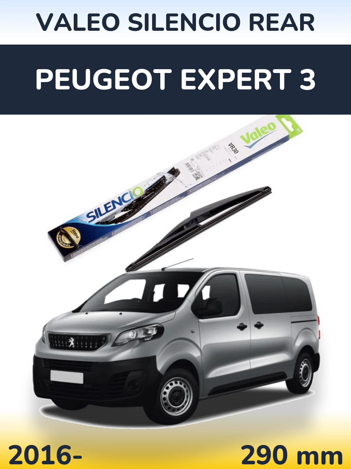 Torkarblad Valeo Silencio Rear för Peugeot Expert 3