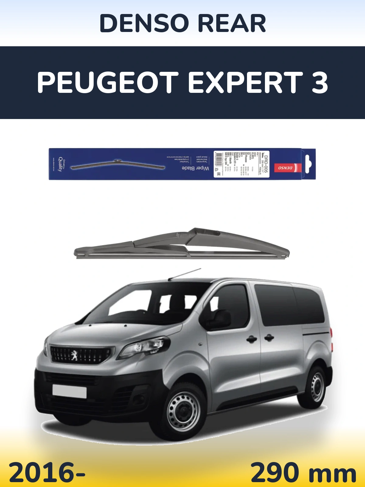Torkarblad Denso Rear för Peugeot Expert 3