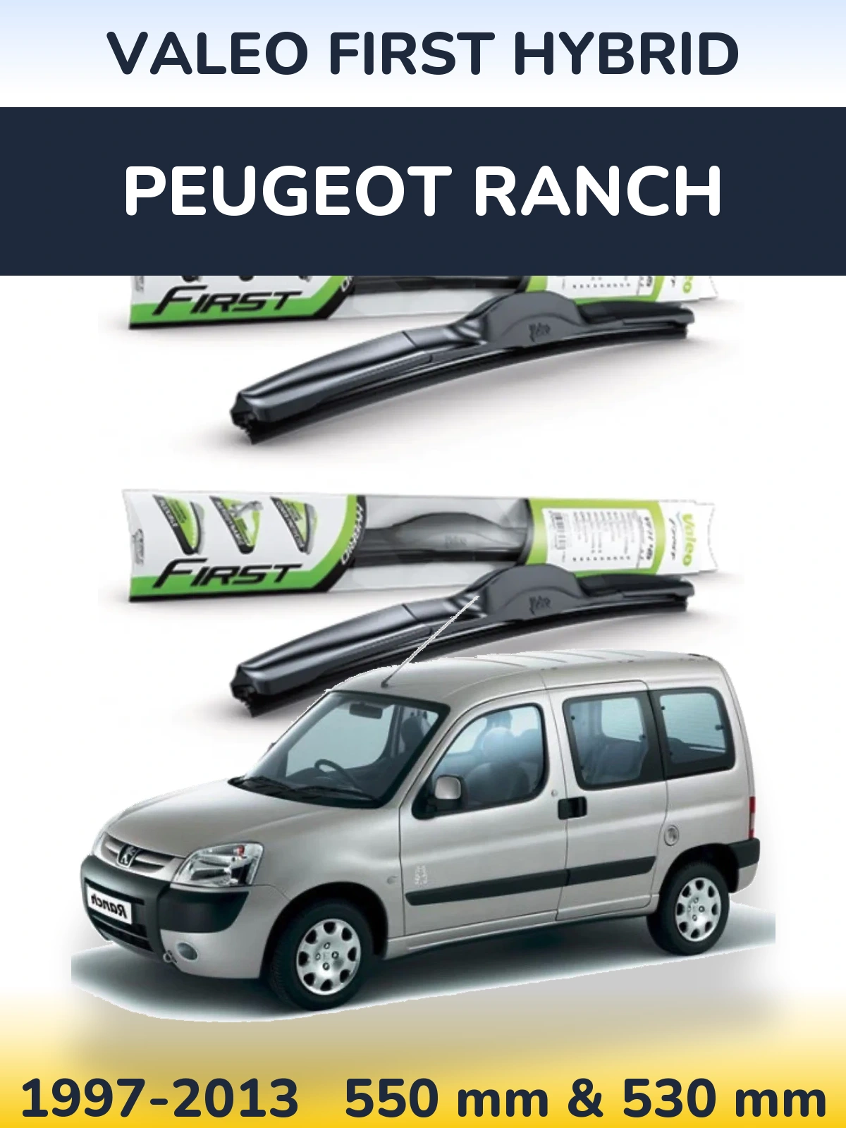 Torkarblad Valeo First Hybrid för Peugeot Ranch