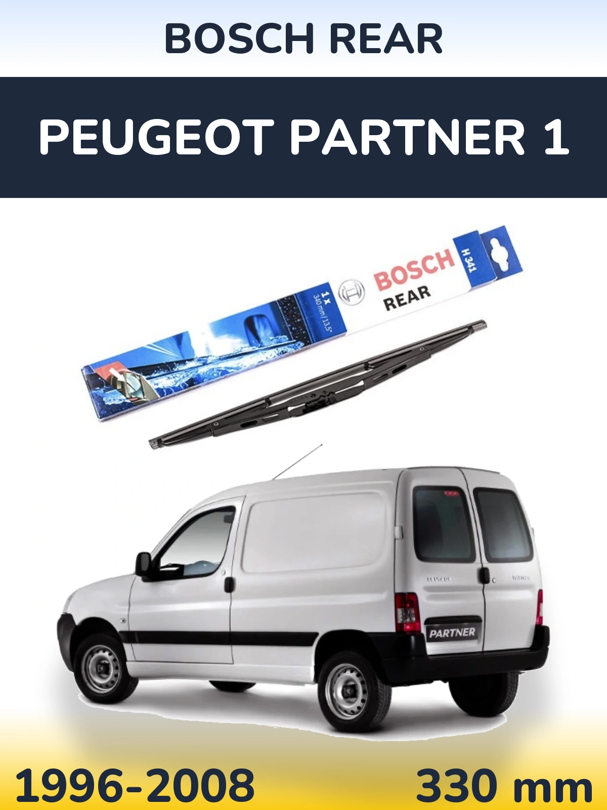 Torkarblad BOSCH Rear för Peugeot Partner 1