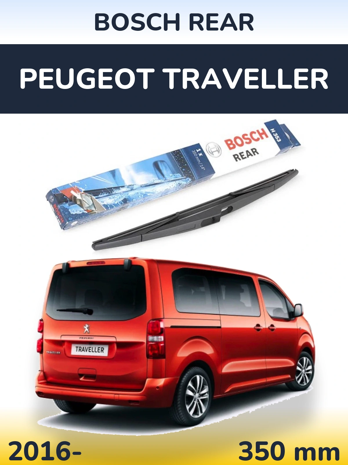 Torkarblad BOSCH Rear för Peugeot Traveller