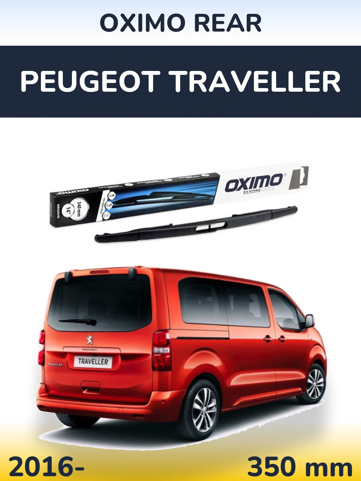Torkarblad Oximo Rear för Peugeot Traveller
