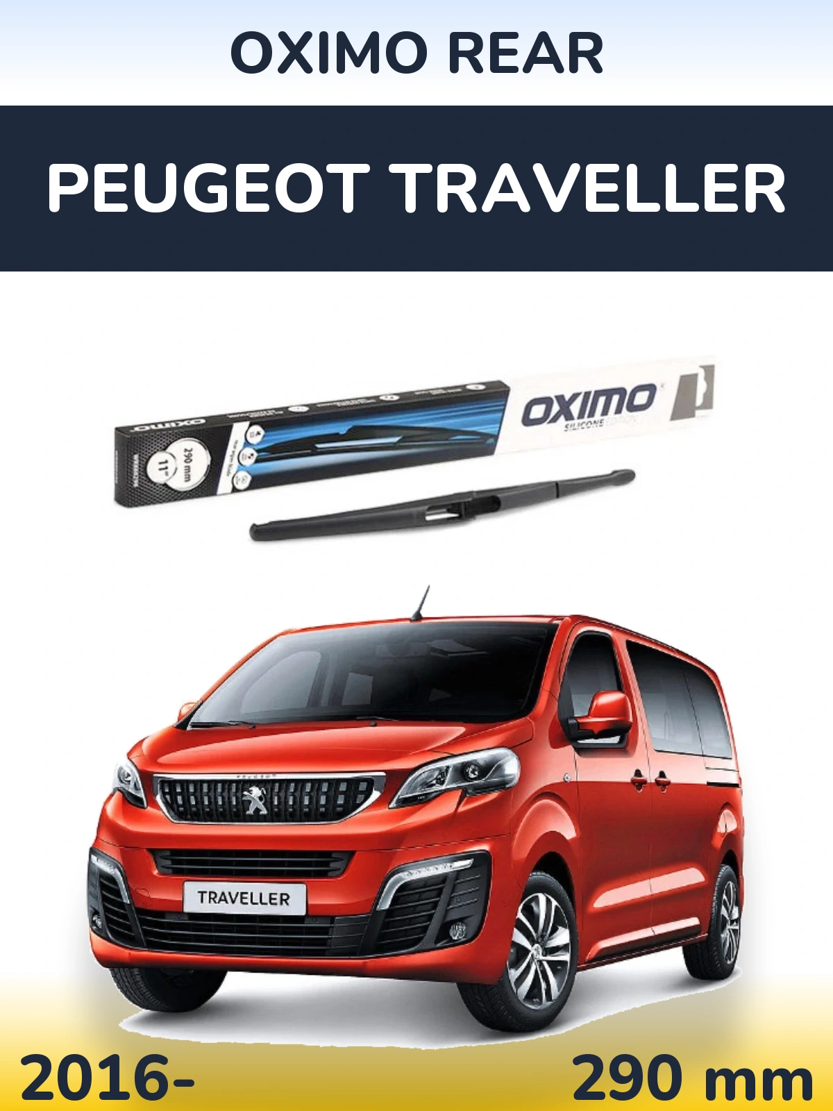 Torkarblad Oximo Rear för Peugeot Traveller