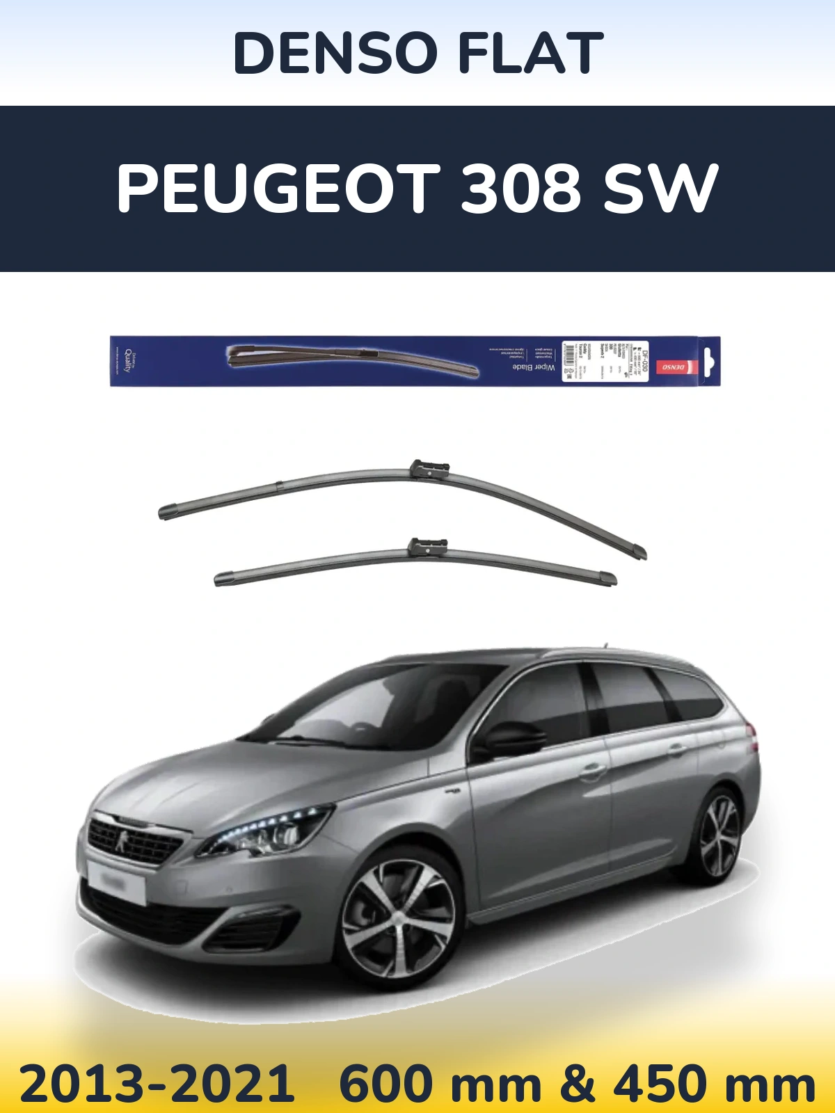 Torkarblad Denso Flat för Peugeot 308 SW