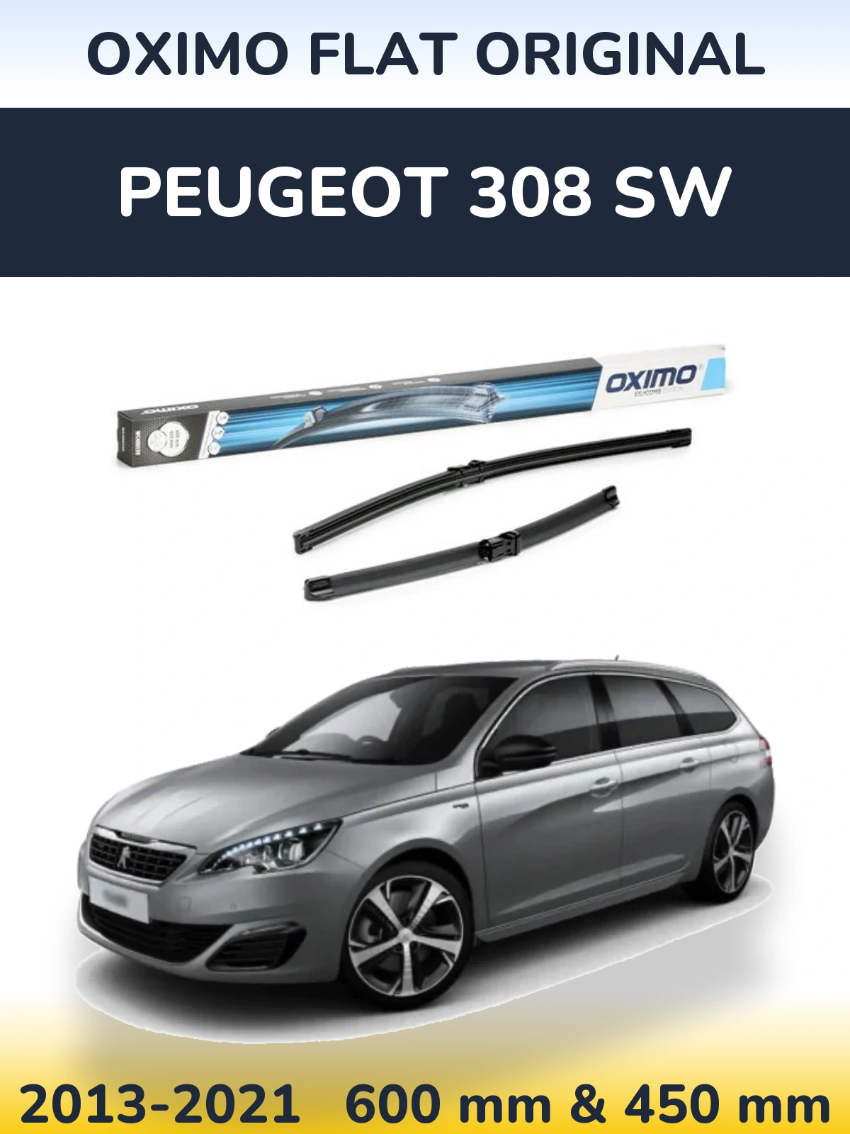 Torkarblad Oximo Flat Original för Peugeot 308 SW