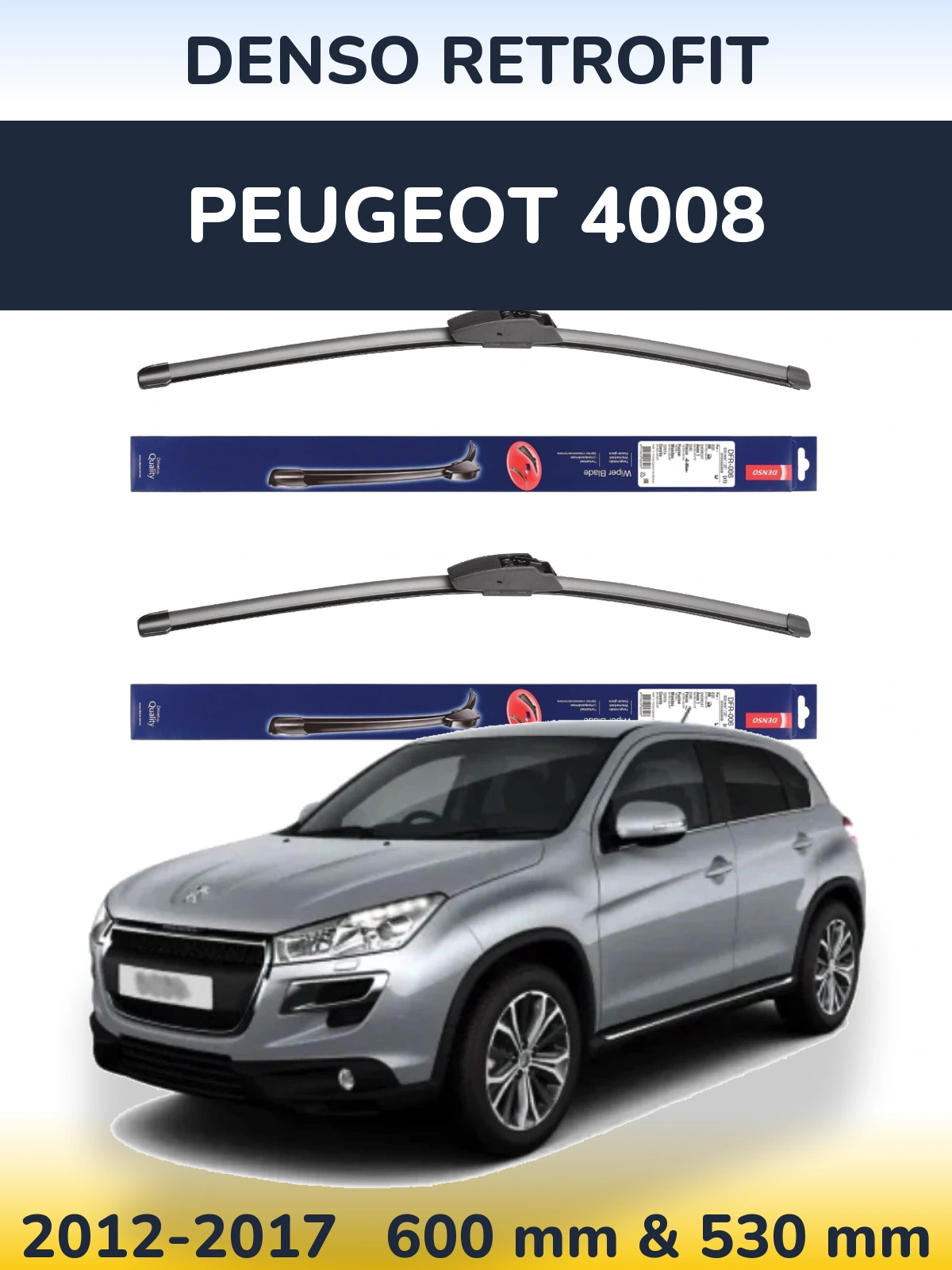Torkarblad Denso Retrofit för Peugeot 4008